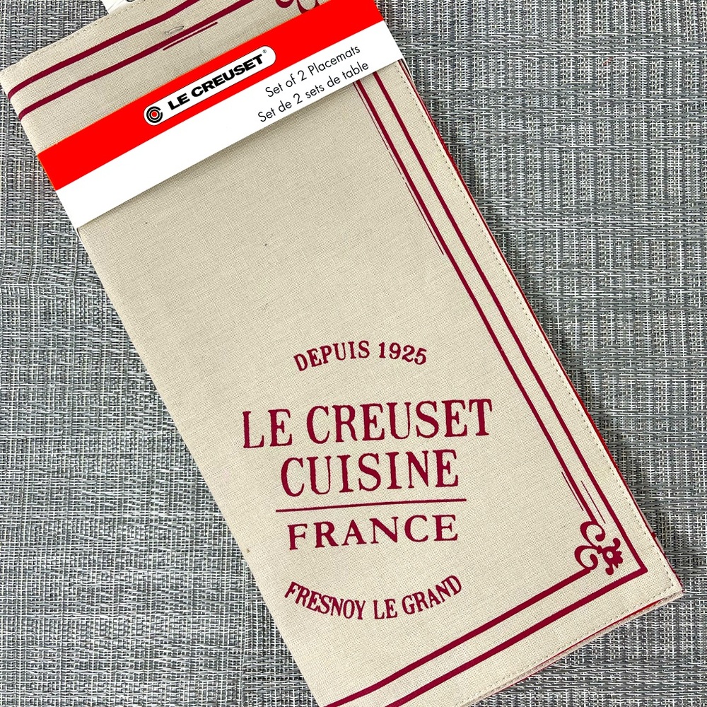 Le Creuset Placemats Set of 2 - Red
